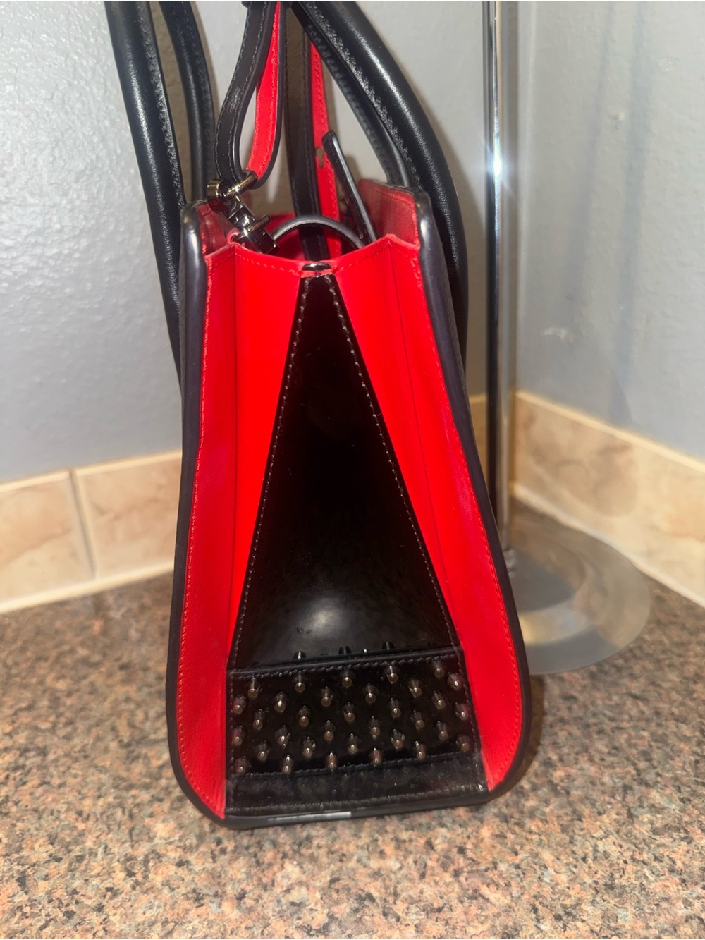 Christian Louboutin Paloma Small Calf leather bag pristine W/COA (retail $2250) - Picture 7 of 14